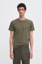 Load image into Gallery viewer, Stretch Cotton Tee Dark olive