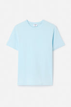 Laden Sie das Bild in den Galerie-Viewer, Stretch-Baumwoll-T-Shirt, Frostblau