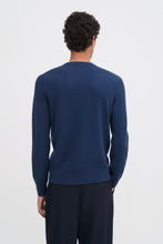 Laden Sie das Bild in den Galerie-Viewer, Baumwoll-Merino-Pullover Dämmerungsblau