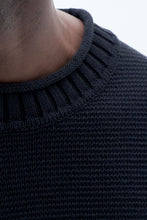 Load image into Gallery viewer, Rolled Hem Sweater Black