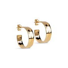 Load image into Gallery viewer, Sandra Wide Hoops Gold