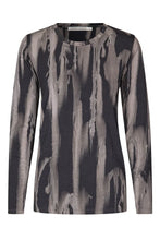 Laden Sie das Bild in den Galerie-Viewer, Xenia Mottled Langarmshirt Grau-Kombination
