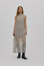 Laden Sie das Bild in den Galerie-Viewer, ALLISON Splash netting long dress, Silver grey