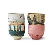 Load image into Gallery viewer, Artist ceramics: coffee cups, set of 4