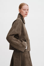 Load image into Gallery viewer, Suede Coach Jacket, Olive Green