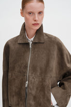 Load image into Gallery viewer, Suede Coach Jacket, Olive Green
