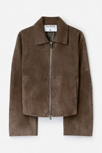 Load image into Gallery viewer, Suede Coach Jacket, Olive Green