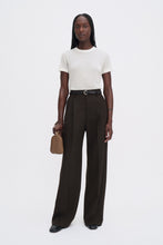 Load image into Gallery viewer, Darcey Wool Trousers, Dark Chocolate