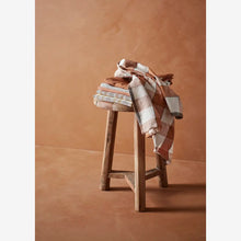 Load image into Gallery viewer, Striped kitchen towel, Burnt Orange