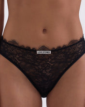 Load image into Gallery viewer, KYLIE Lacy mid-waisted briefs, Black