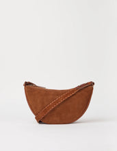 Load image into Gallery viewer, Leo Midi Crossbody Strap Bag, Cognac Suede