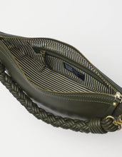 Load image into Gallery viewer, Leo Midi Twisted Handle, Moss Soft Grain Leather