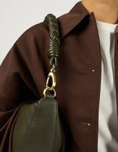 Load image into Gallery viewer, Leo Midi Twisted Handle, Moss Soft Grain Leather
