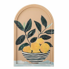 Laden Sie das Bild in den Galerie-Viewer, Limone Illustration m. Rahmen, Gelb