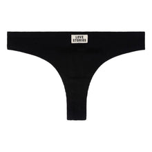Laden Sie das Bild in den Galerie-Viewer, LIMA Bequemer String-Slip, Schwarz
