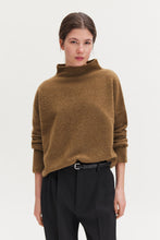 Load image into Gallery viewer, Mika Yak Funnelneck Sweater, Mid Brown