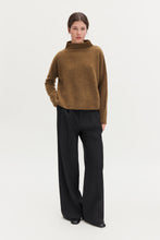 Load image into Gallery viewer, Mika Yak Funnelneck Sweater, Mid Brown
