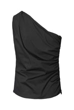Laden Sie das Bild in den Galerie-Viewer, MIRHA One shoulder top, Black