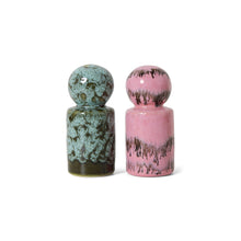 Load image into Gallery viewer, 70s ceramics pepper & salt jar, baroque