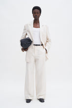 Load image into Gallery viewer, Relaxed Straight Cotton Linen Trousers Cream