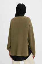 Laden Sie das Bild in den Galerie-Viewer, Gerippter Baumwoll-Leinen-Pullover, Helloliv