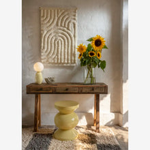 Laden Sie das Bild in den Galerie-Viewer, Tufted cotton runner, Light beige/grey/green
