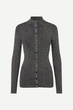 Laden Sie das Bild in den Galerie-Viewer, Saleonore Lurex-Cardigan 15600 Schwarz
