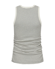 Load image into Gallery viewer, SIV ribbed top, Jet stream/black stripes