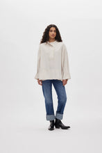 Load image into Gallery viewer, SMEA Poplin flared shirt, Clay