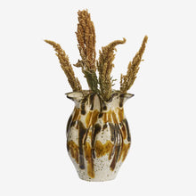 Load image into Gallery viewer, Stoneware vase, Offwhite/Mustard