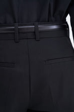 Load image into Gallery viewer, Tailored Cotton Trousers Black