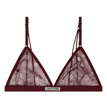 Load image into Gallery viewer, UMA triangle bralette, Bordeaux