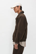 Load image into Gallery viewer, Vandel Herringbone Twill Flight Jacket, Delicioso Brown