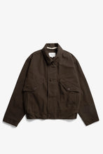 Load image into Gallery viewer, Vandel Herringbone Twill Flight Jacket, Delicioso Brown