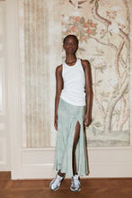 Load image into Gallery viewer, Willis Marbled long A skirt Sage