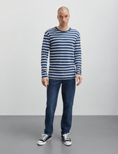 Laden Sie das Bild in den Galerie-Viewer, Tobias Longsleeve Tee Sargassosee/Weiß

