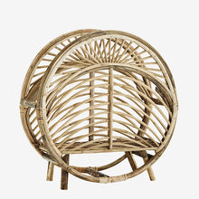 Load image into Gallery viewer, Round cane magazine rack
