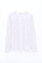 Load image into Gallery viewer, Cotton Stretch Long Sleeve White
