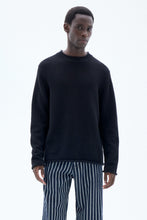 Load image into Gallery viewer, Rolled Hem Sweater Black
