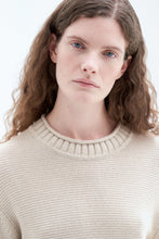Load image into Gallery viewer, Rolled Hem Sweater Light Beige
