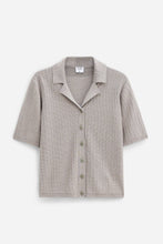 Load image into Gallery viewer, Shortsleeve Collar Cardigan Moss Grey
