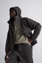 Load image into Gallery viewer, Herluf Wave Dye Nylon Windbreaker Black

