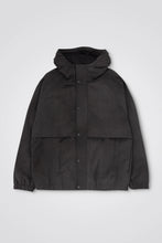 Load image into Gallery viewer, Herluf Wave Dye Nylon Windbreaker Black
