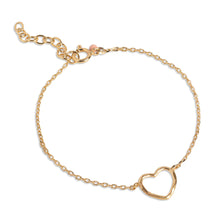 Laden Sie das Bild in den Galerie-Viewer, Organisches Herz-Armband Gold
