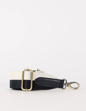 Load image into Gallery viewer, Striped Webbing Strap Black &amp; White
