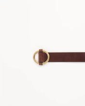 Load image into Gallery viewer, TISAO T Round buckle belt, Chesnut
