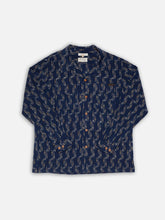 Load image into Gallery viewer, Vincent Ikat Shirt Blueberry
