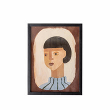 Load image into Gallery viewer, Amanda Illustration w. Frame, Brown
