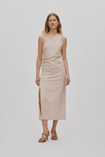Load image into Gallery viewer, ARYANA One shoulder long dress, Powder
