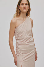 Load image into Gallery viewer, ARYANA One shoulder long dress, Powder
